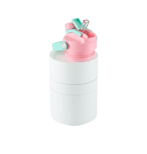 2 Way Drinking Insulated Bottle - AVANTI YumYum 400ml (Blue/Pink)
