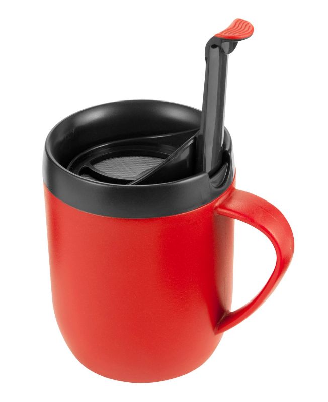 Hot-Mug-Coffee-Plunger-Zyliss-Cafetiere-Red