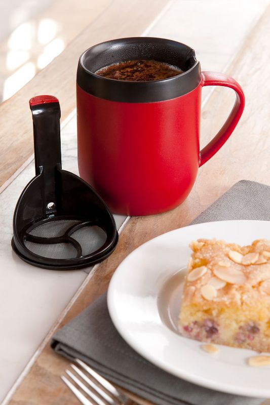 Hot-Mug-Coffee-Plunger-Zyliss-Cafetiere-Red