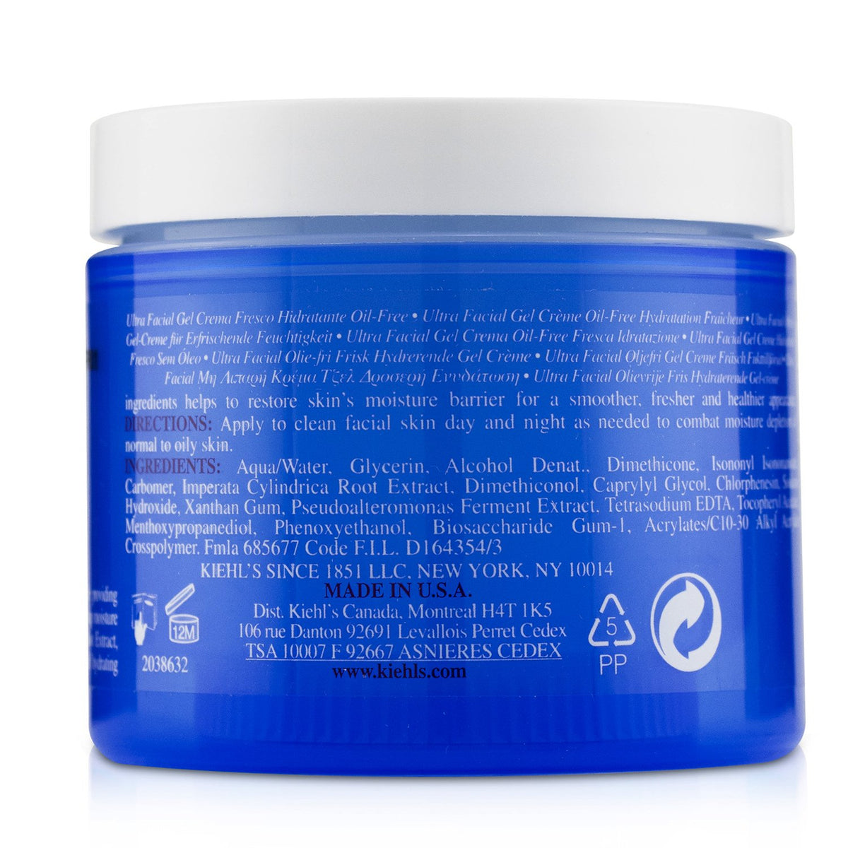 Kiehl's - Ultra Facial Oil-Free Gel Cream - For Normal to Oily Skin Types  - 125