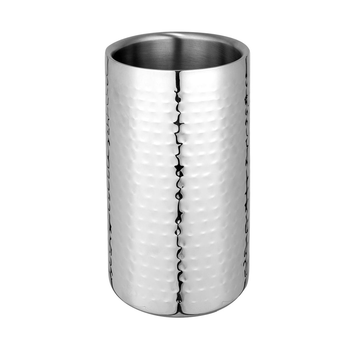 Hammered Double Wall Wine Bottle Cooler 12 x 20cm Stainless Steel - Avanti
