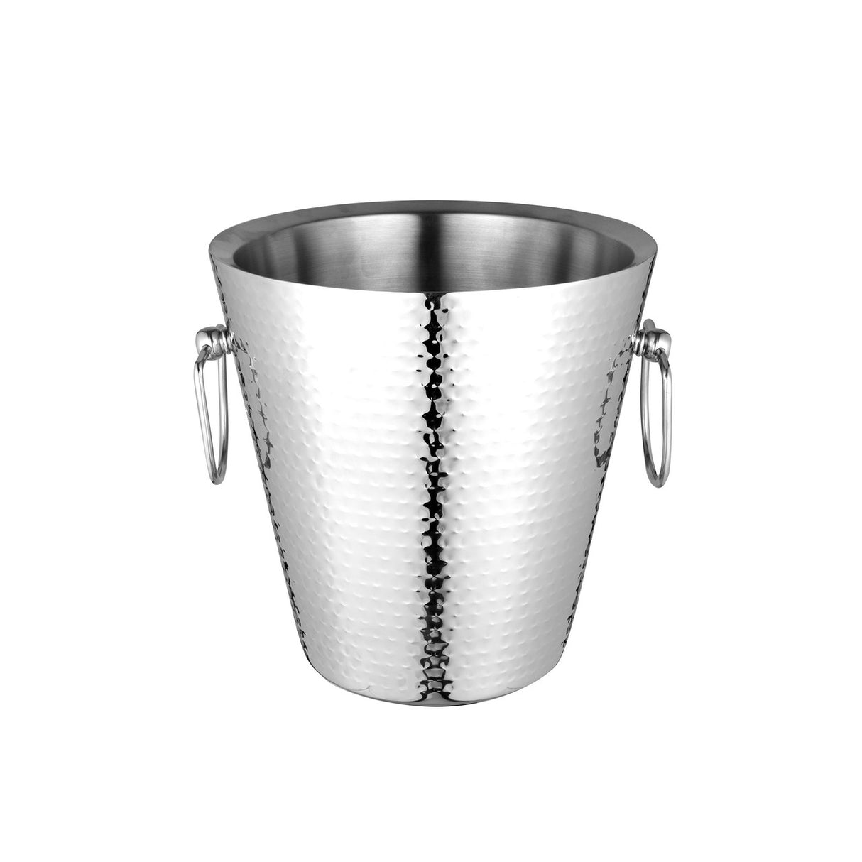 Hammered Double Wall Champagne Bucket 23 x 23cm Stainless Steel - Avanti