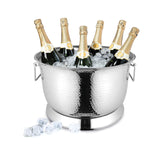 Hammered Double Wall Round Party Tub 40 x 24cm Stainless Steel - Avanti