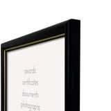 Profile - Basic Black Gold A4 Picture Frame