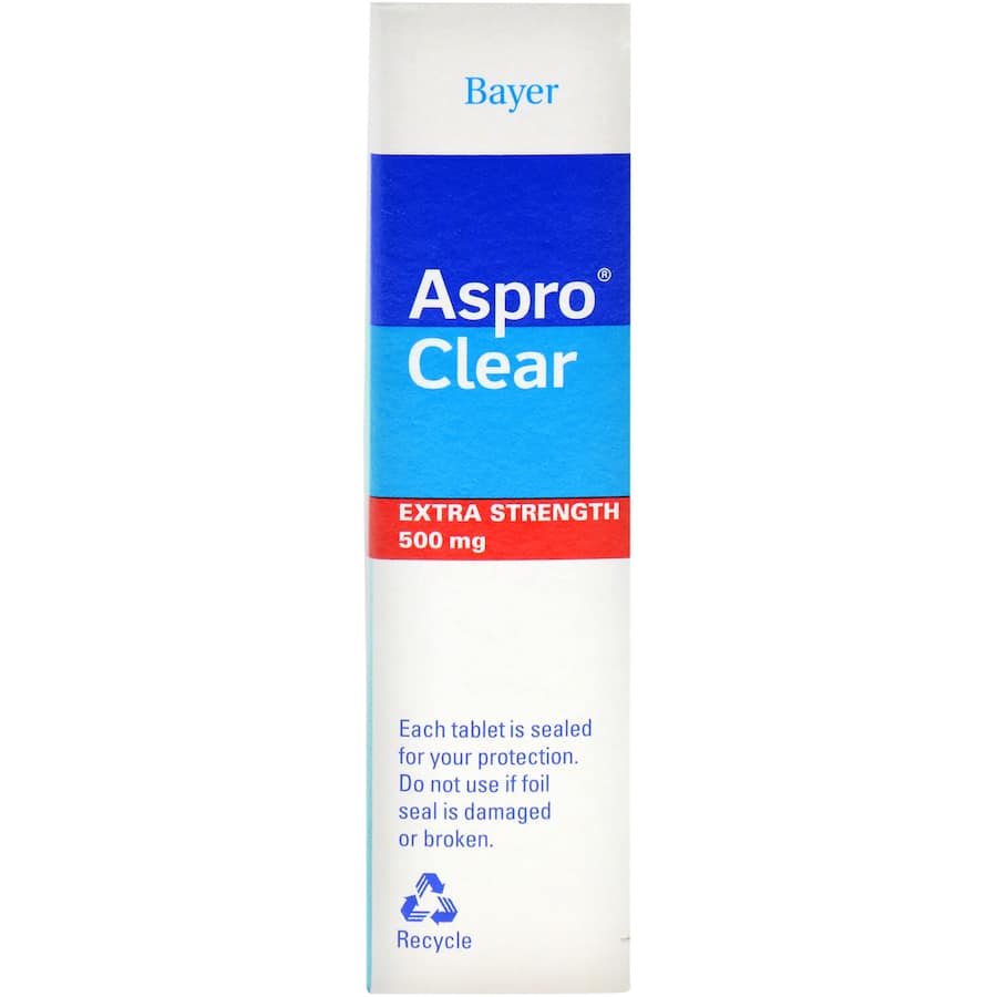 Aspro Extra Strength Pain Relief Aspirin Soluble Effervescent Pack 16 tabLets