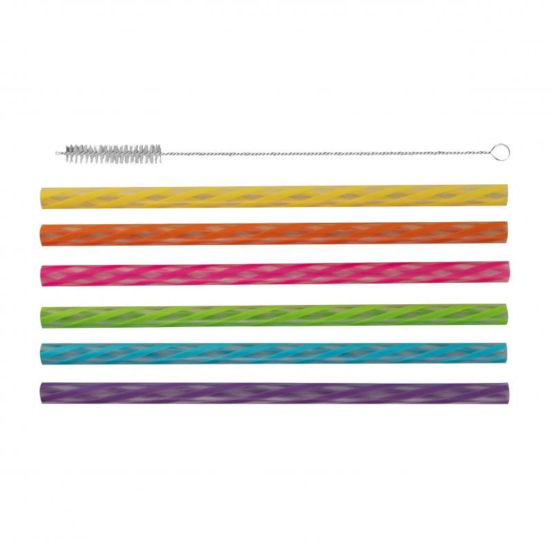 Avanti Cocktail Straws Rainbow | Set Of 24
