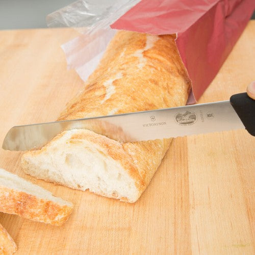 Victorinox Fibrox Serrated Bread Knife 21cm Black Handle