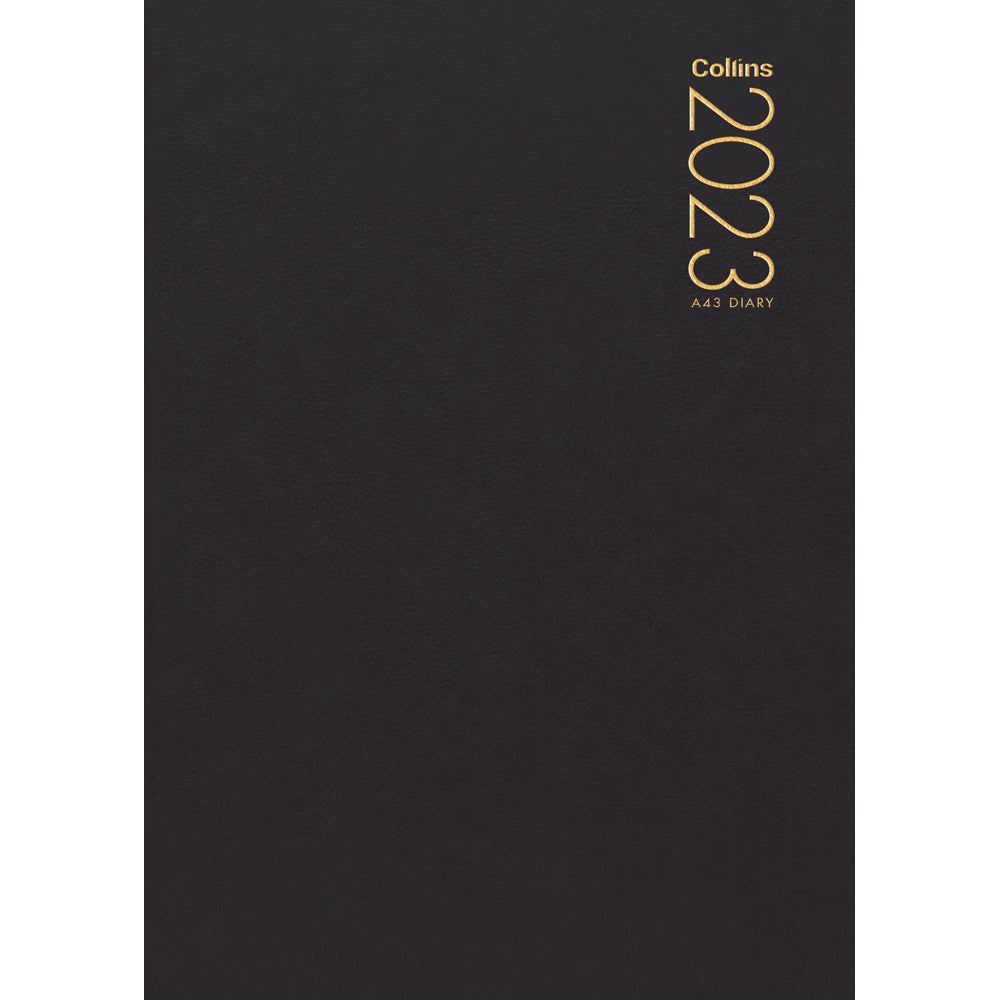 Collins Diary A71 Black Odd Year: elegant pocket diary with day-per-page layout for effective planning and organization.