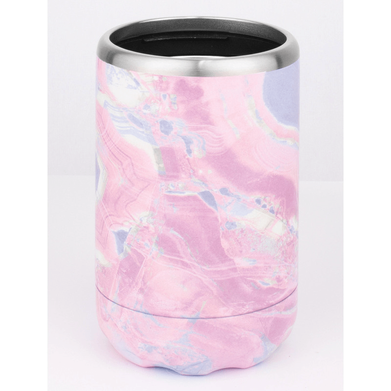 Avanti Double Wall Insulated Can Stubbie Holder Pink Marble