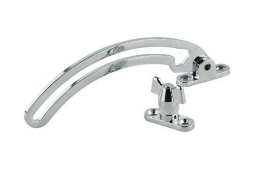 Quadrant Stay - Top Hung Window - Chrome Plated