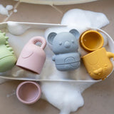Squeezy Silicone Bath Toys - Sea Friends - All4Ella