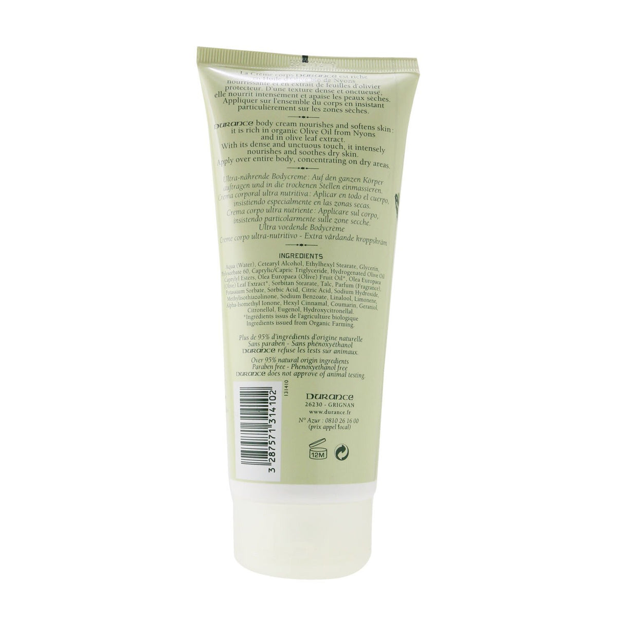 Durance - Super Nourishing Body Cream with Olive Leaf Extract  - 200ml/6.7oz