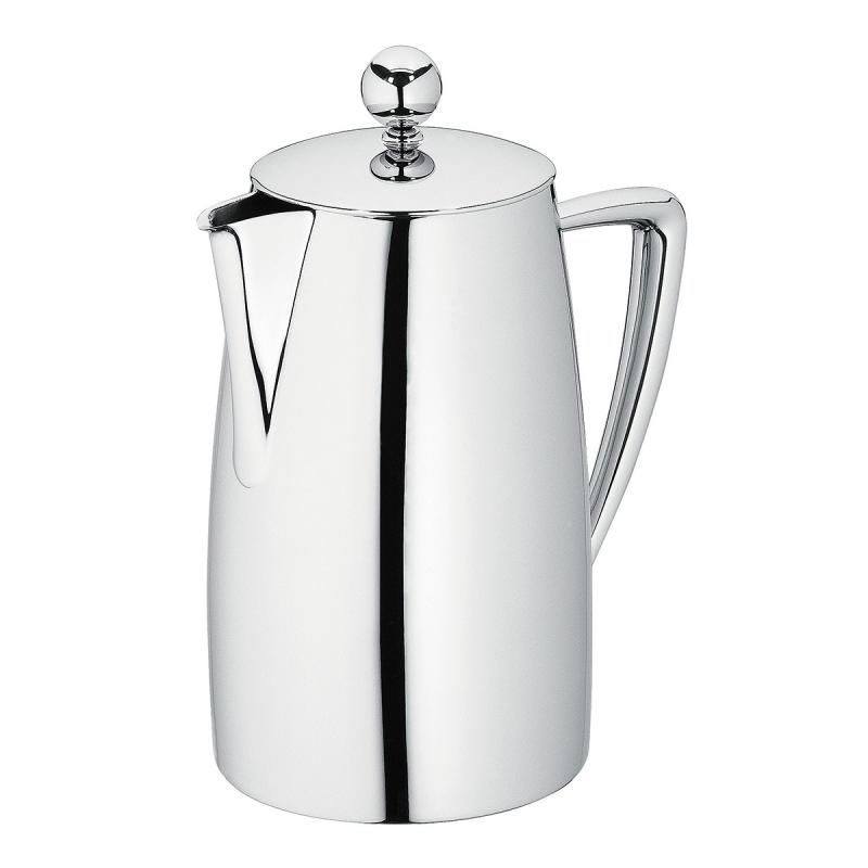 Avanti Art Deco Coffee Plunger 800ml 6 Cups | Double Wall Stainless Steel