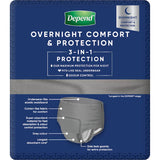 Depend Real Fit Underwear Night Defence Large 8 pack