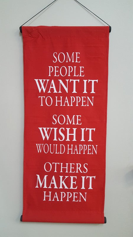 Hanging Affirmation Some People Red