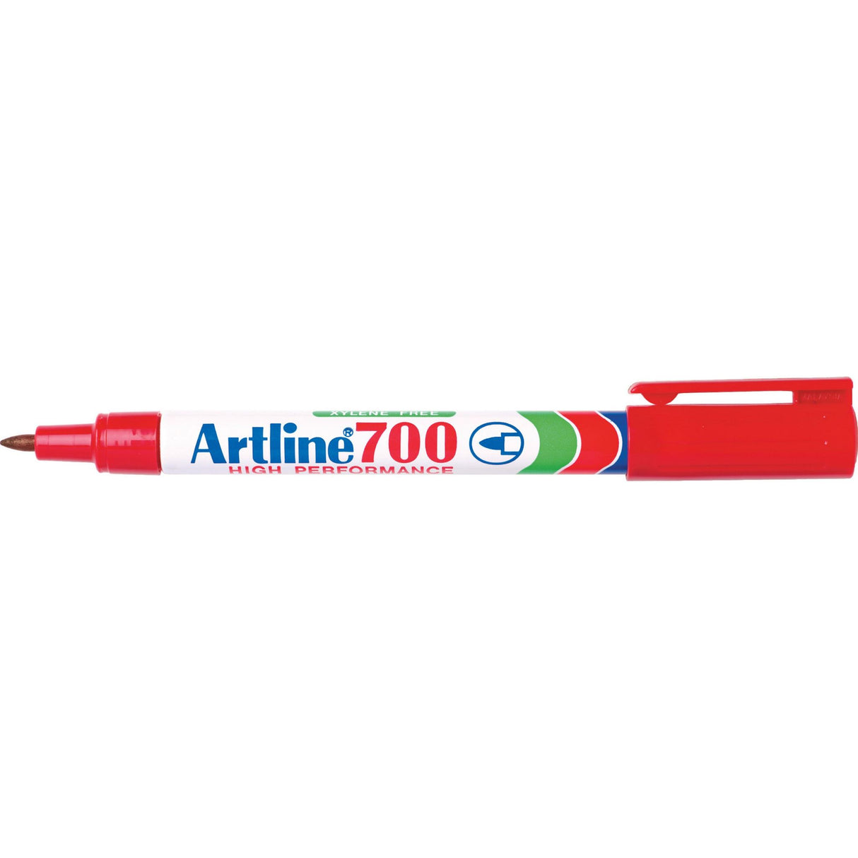 Artline 700 Permanent Marker 0.7mm Bullet Nib Red -12 units