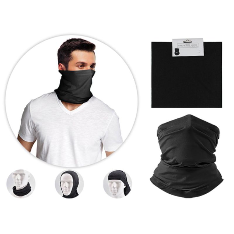 Neck & Face Gaiter - Black 450mm (20 Units)