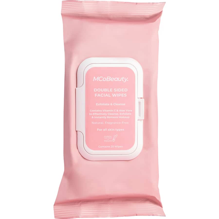 Mcobeauty Facial Wipes Double Sided 25pack