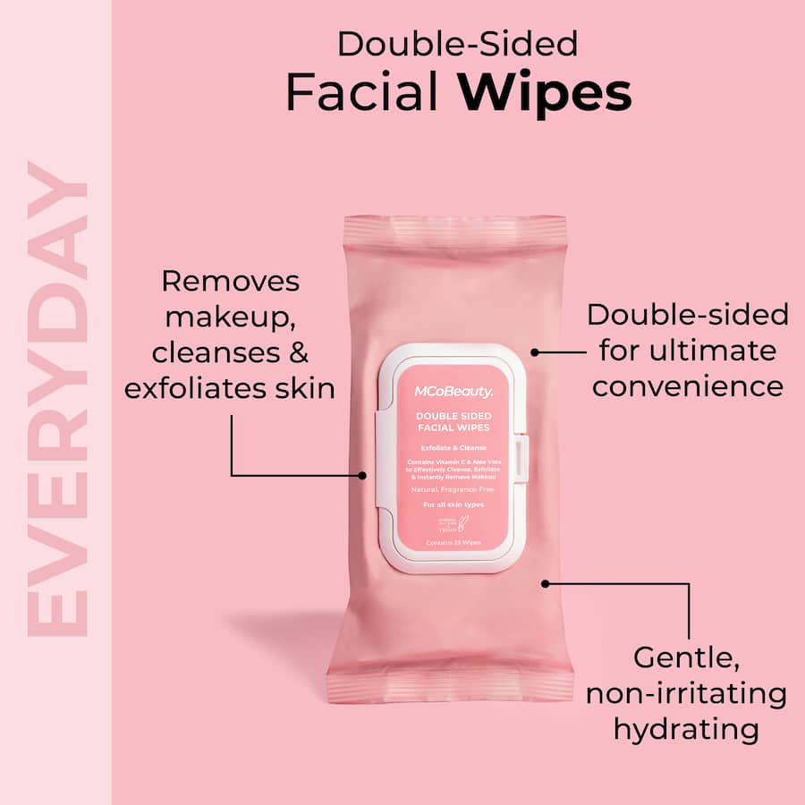 Mcobeauty Facial Wipes Double Sided 25pack