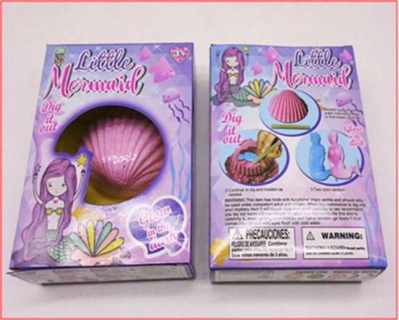 Fossil Mermaid Display - 12pcs