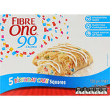 Fibre One Cake Bars Birthday Cake Squares 5 pack 100g