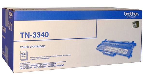 Brother TN-3340 Black High Yield Toner