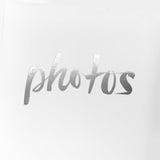 Profile - Moda White "Photos" Slip-In Photo Album 200 Photos