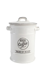 Ceramic Canister Coffee - Pride of Place by T&G - White