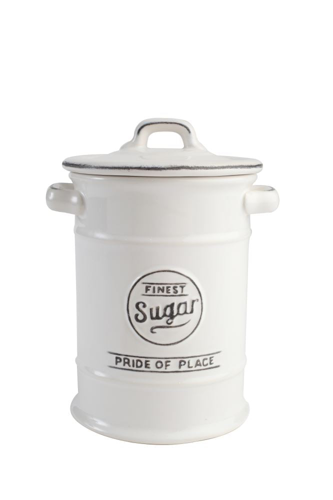 Ceramic Canister - Sugar - Pride of Place by T&G - White