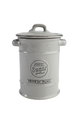 Ceramic Canister - Sugar - Pride of Place by T& G - Grey