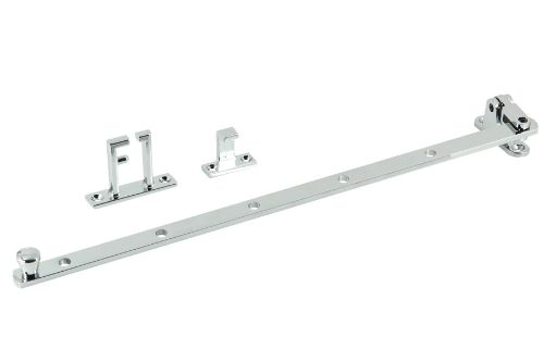 Casement Stay 355mm - Side Hung Window - Chrome Plated