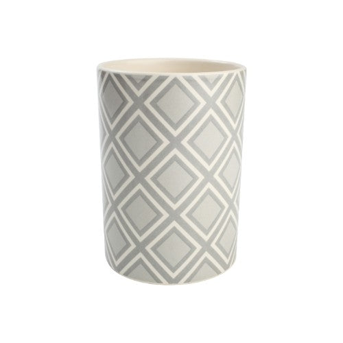 City Square Ceramic Utensil Jar, stylish and spacious for organizing kitchen tools, complements any home decor.