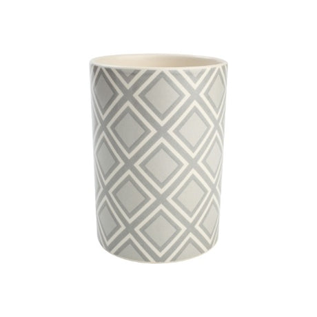 City Square Ceramic Utensil Jar, stylish and spacious for organizing kitchen tools, complements any home decor.