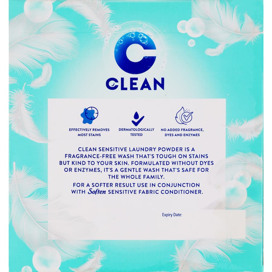 Clean Laundry Powder Sensitive - 2kg