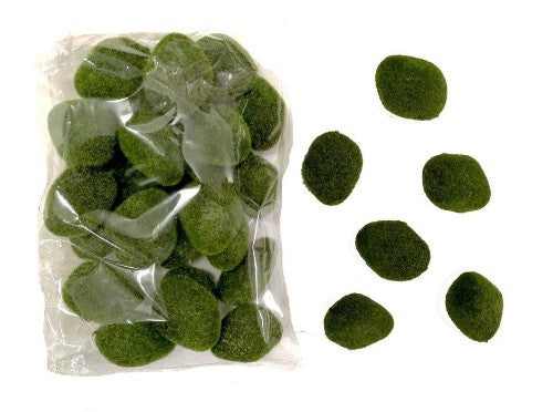 Imitation Rocks - 30 Pieces Per Bag (Green)