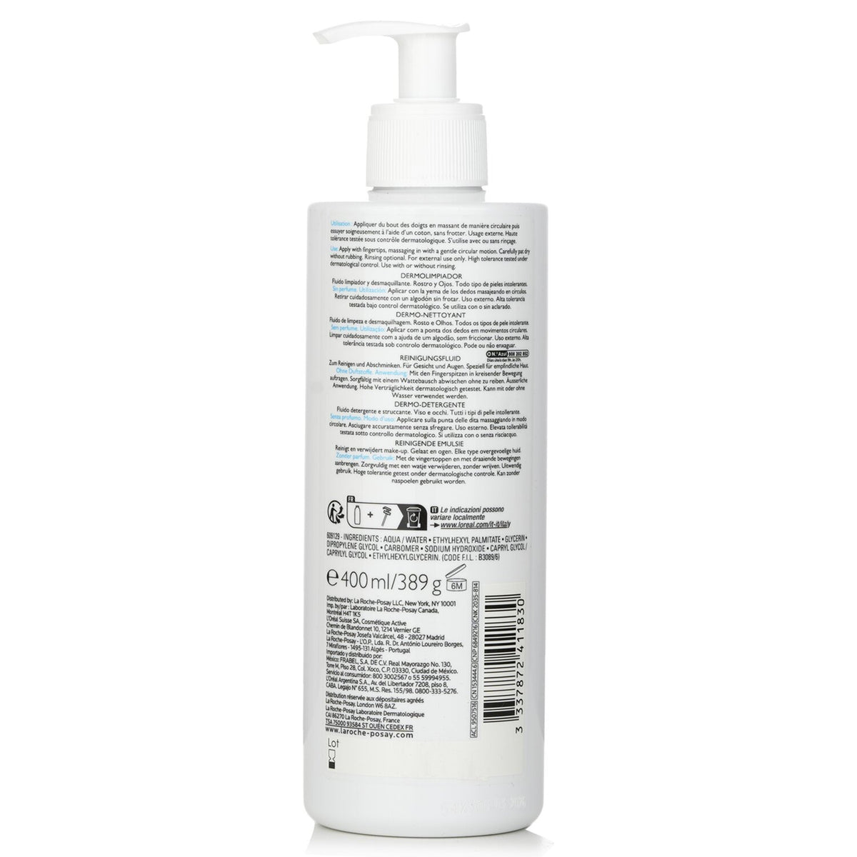 La Roche Posay - Toleriane Dermo-Cleanser (Face and Eyes Make-Up Removal Fluid)