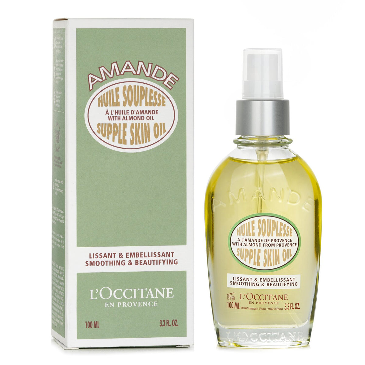 L'Occitane - Almond Supple Skin Oil - Smoothing & Beautifying  - 100ml/3.4oz