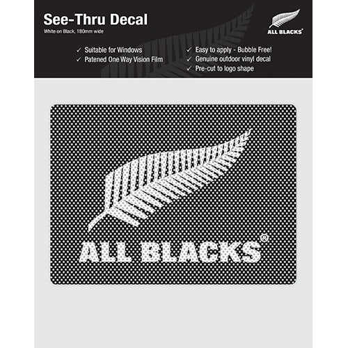 All Blacks See Thru Decal White