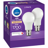 Olsent Led Light Bulb Gls Bayonet 15w 1700lm Ww 2pack