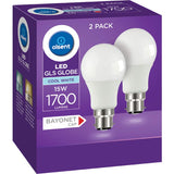 Olsent Led Light Bulb Gls Bayonet 15w 1700lm Cw 2pack