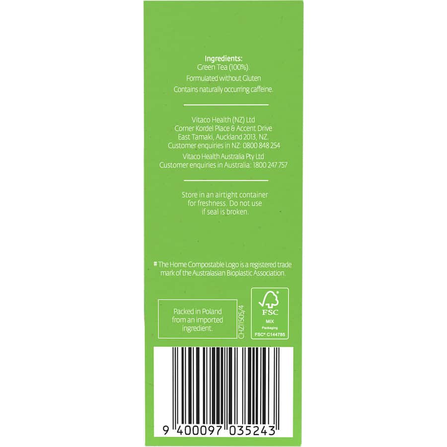 Healtheries Green Tea Pure Bags 20pack