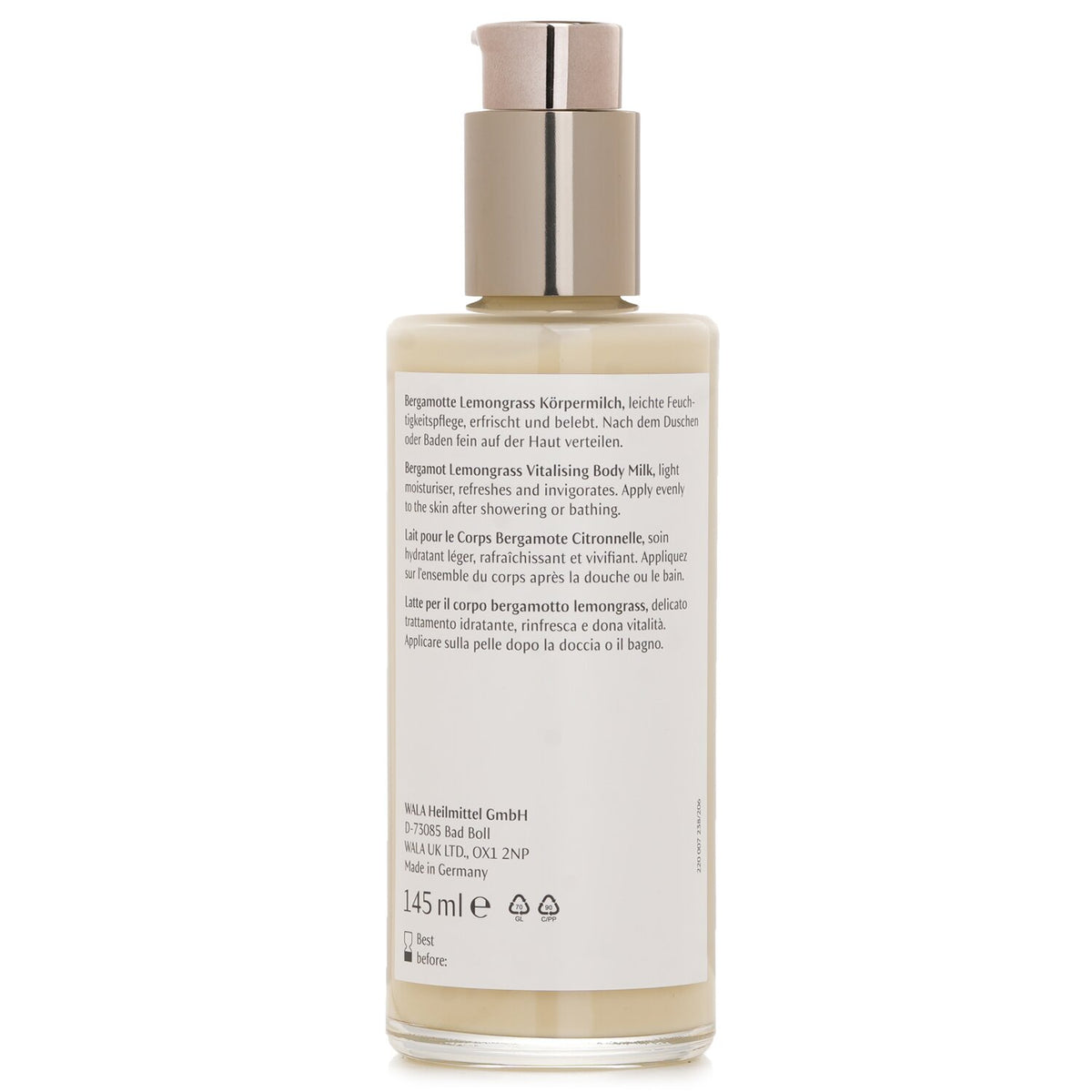 Dr. Hauschka Lemon Lemongrass Vitalizing Body Milk 145ml/4.9oz