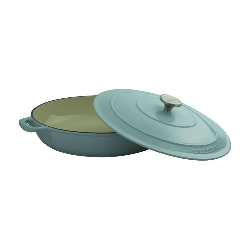 CHASSEUR - Low Round Casserole 30cm/2.5L Duck Egg Blue