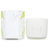 iKOU - Eco-Luxury Aromacology Natural Wax Candle Glass - Zen (Green Tea & Cherry