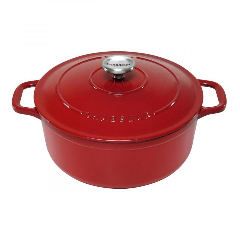 CHASSEUR Round French Oven 22cm | Federation Red|3.2L