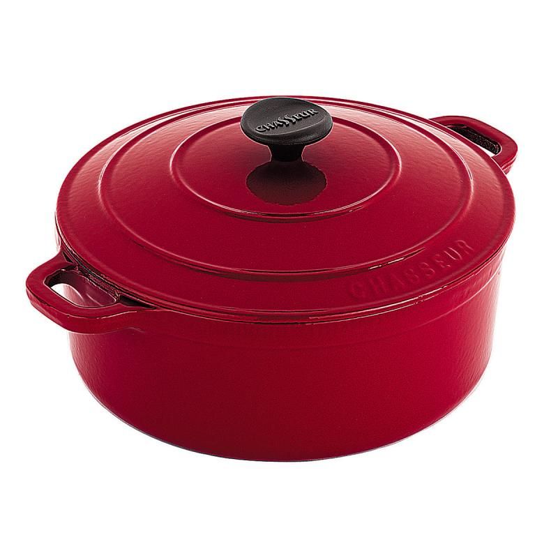 Chasseur Round French Oven 24cm/4 Litre | Federation Red