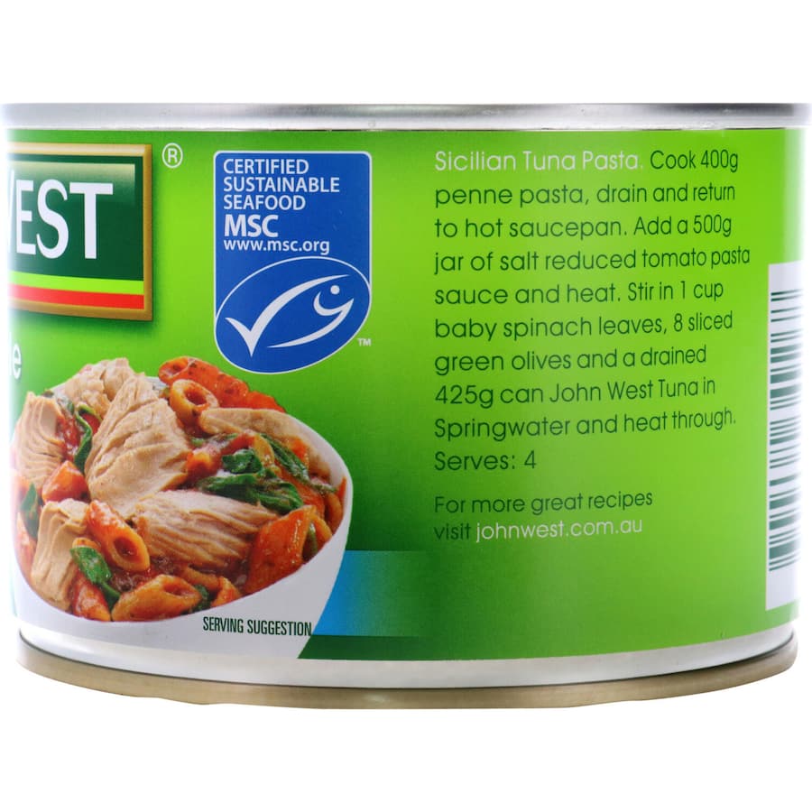 John West Tuna Light In Spring Water Can 425g