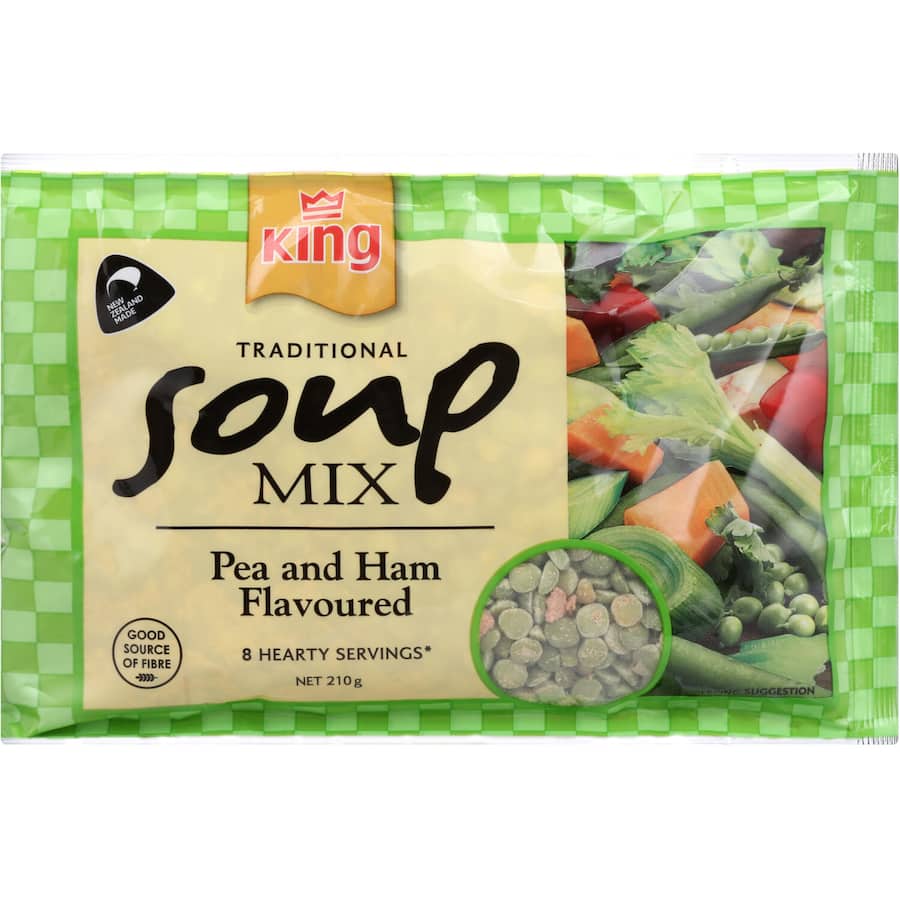 King Soup Mix Pea And Ham Pkt 210g