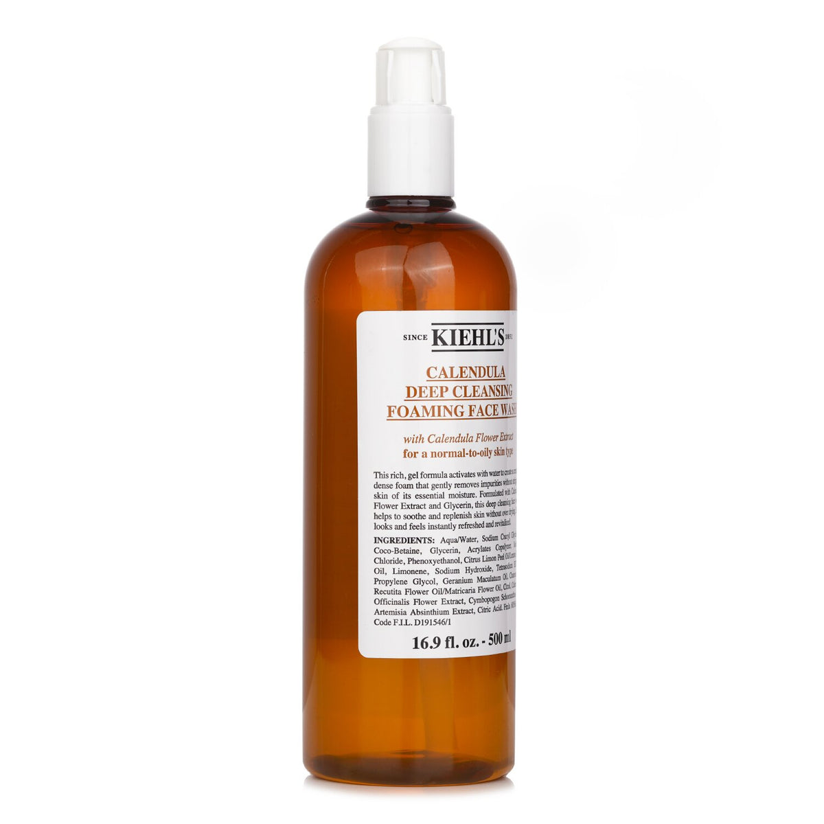 Kiehl's - Calendula Deep Cleansing Foaming Face Wash  - 500ml/16.9oz