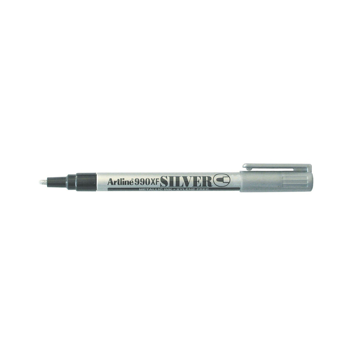 Artline 990 Metallic Permanent 1.2mm Bullet Nib Hang Silver